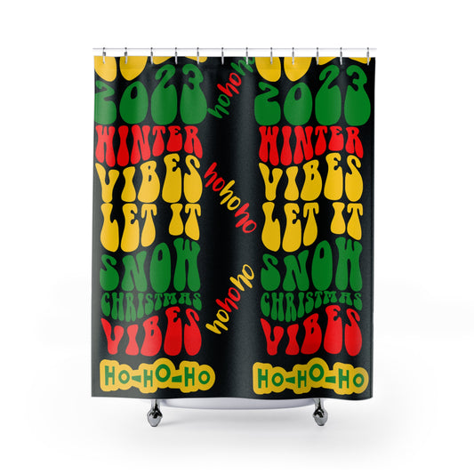 Rasta X-Mas Shower Curtain