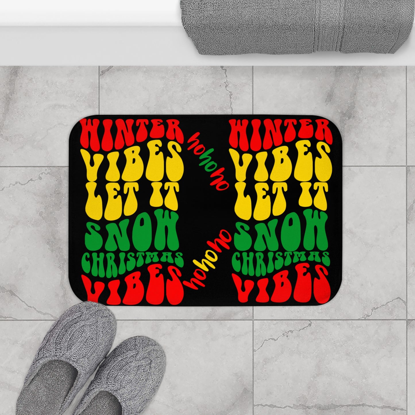 Rasta X-Mas Bath Mat