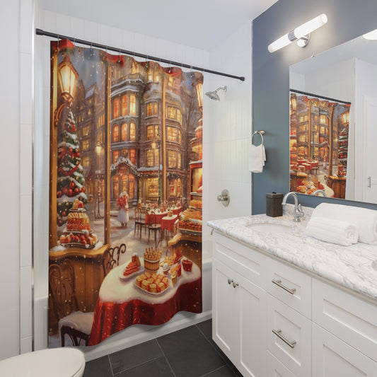 Christmas Scenery Shower Curtain #1